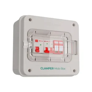 Caixa proteção carregador mobi box 220v 8kw C CP Clamper