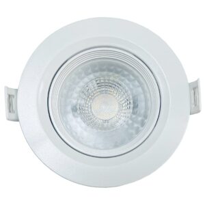 Spot led fcob 5w embutir redondo branco 9cmx2,2cm biv 400lm Cristallux