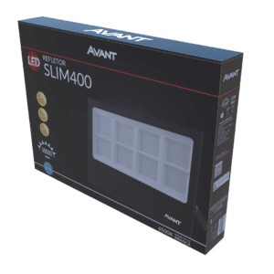 Refletor LED slim 400w 6500k 110v/220v bivolt Ip66 Avant