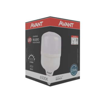 Lâmpada LED bulbo 40w bivolt 6500k branca E-27 Avant