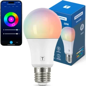 Lâmpada de LED smart base E27 10W bivolt RGBW Wi-Fi + Bluetooth Tramontina