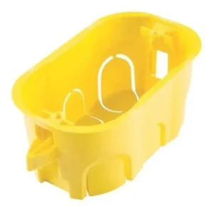 Caixa de embutir drywall 4x2 amarela Tramontina