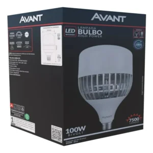 Lâmpada LED bulbo 100w bivolt 6500k branca E-40 Avant