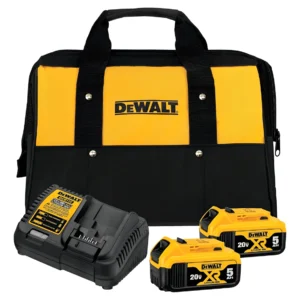 Kit 2 Baterias 5ah Dewalt Dcb205c2k Carregador Bolsa Bivolt