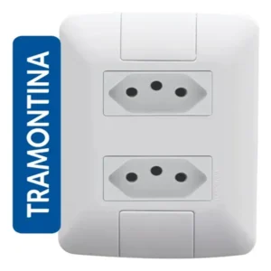Tomada dupla 20A Aria branca Tramontina