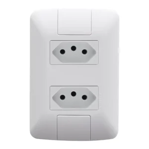 Tomada dupla 20A Aria branca Tramontina